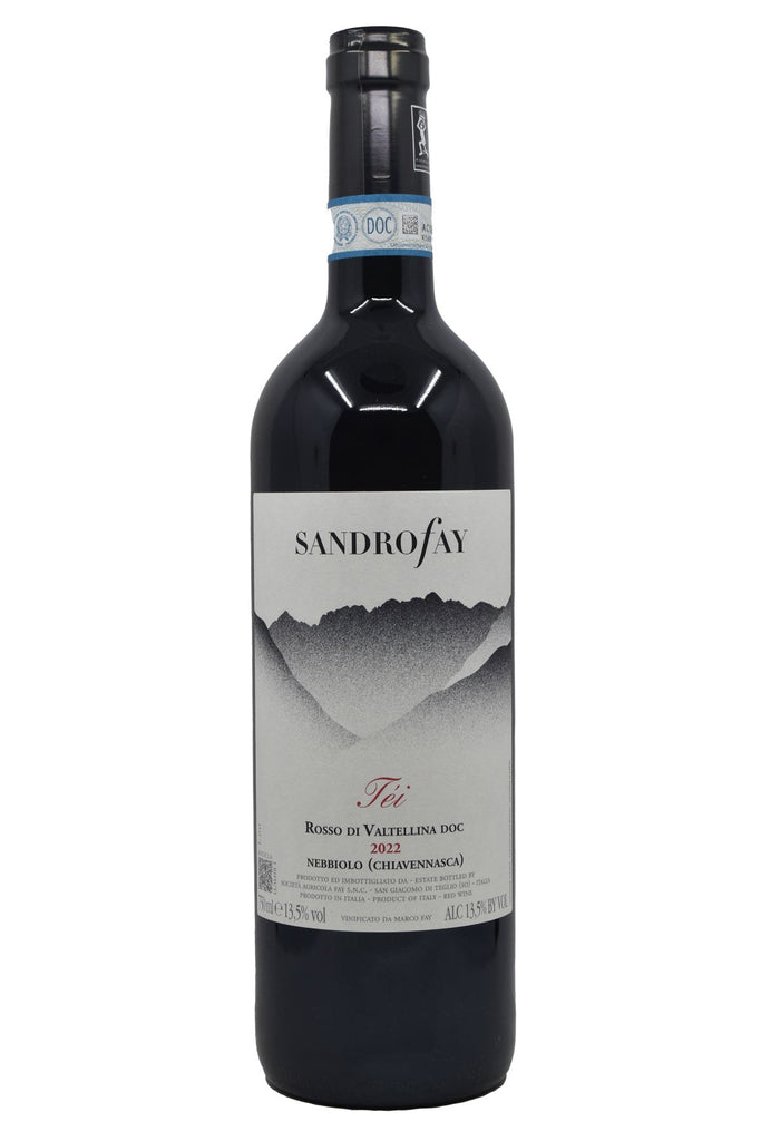 Bottle of Sandro Fay Rosso di Valtellina Tei 2022-Red Wine-Flatiron SF