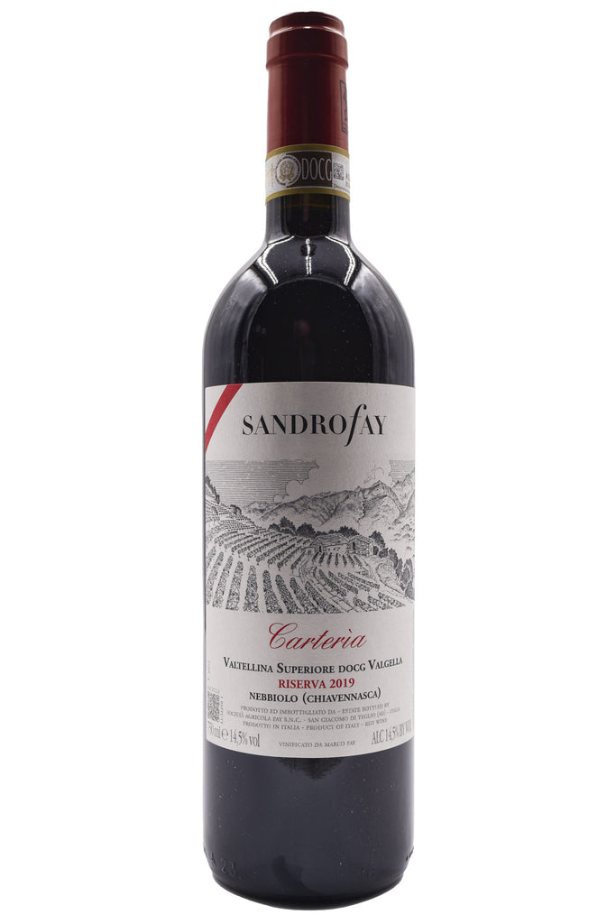 Bottle of Sandro Fay Valtellina Superiore Riserva Carteria 2019-Red Wine-Flatiron SF