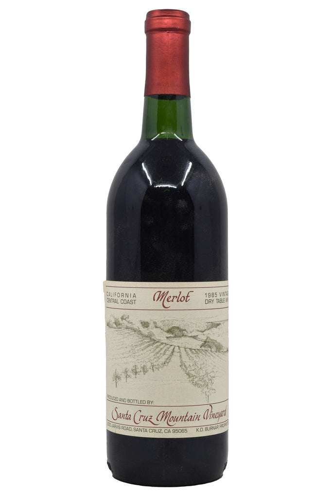 Bottle of Santa Cruz Mountain Vineyard Central Coast Merlot 1985-Red Wine-Flatiron SF