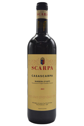 Bottle of Scarpa Barbera d'Asti Casascapa 2021-Red Wine-Flatiron SF