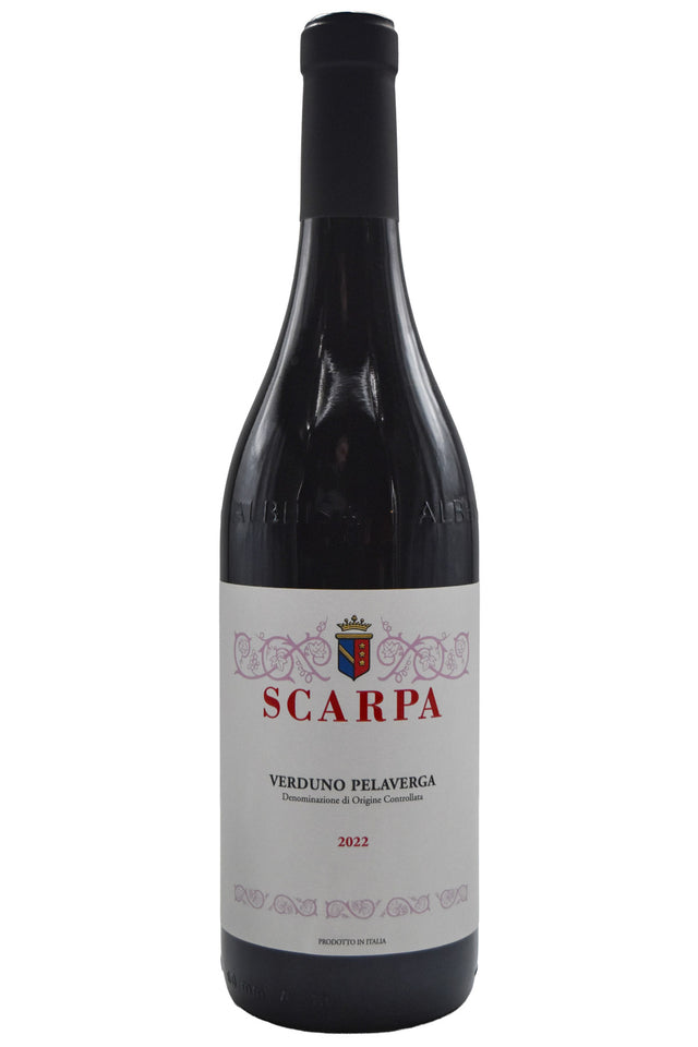 Bottle of Scarpa Verduno Pelaverga 2022-Red Wine-Flatiron SF