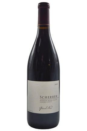 Bottle of Scherrer Winery Russian River Valley Pinot Noir 2016-Red Wine-Flatiron SF
