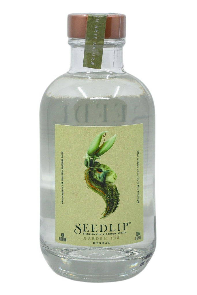 Bottle of Seedlip Distilled Non-Alcoholic Spirit Garden (200ml)-Spirits-Flatiron SF