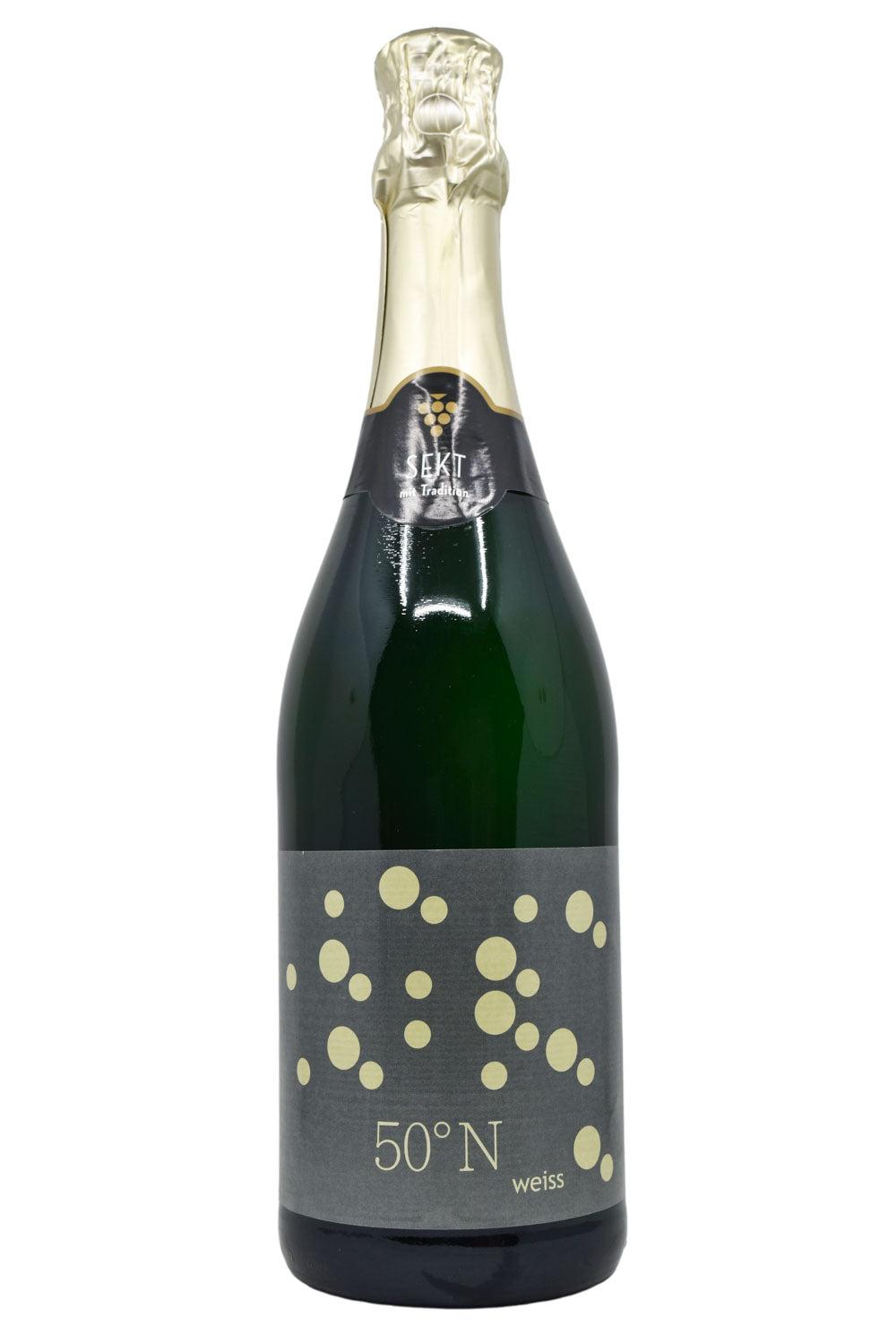 Bottle of Sektkellerei Ohlig Rheingau Sekt Brut Weiss Latitude 50 NV-Sparkling Wine-Flatiron SF