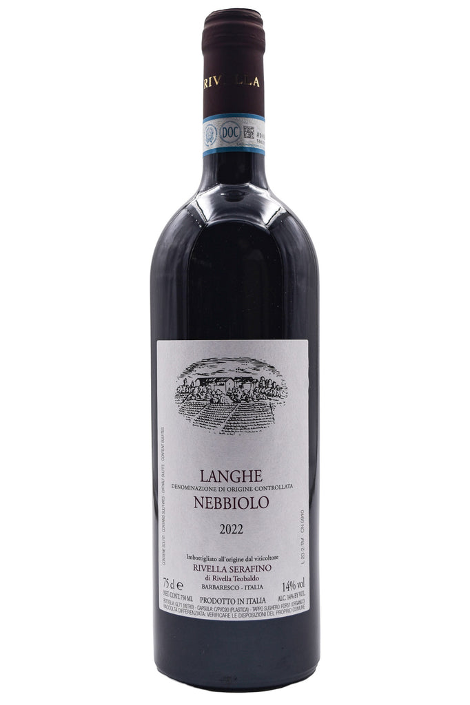 Bottle of Serafino Rivella Langhe Nebbiolo 2022-Red Wine-Flatiron SF
