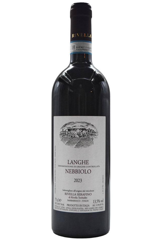 Bottle of Serafino Rivella Langhe Nebbiolo 2023-Red Wine-Flatiron SF