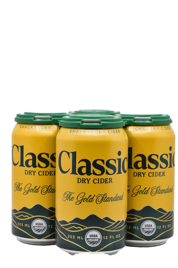 Bottle of Shacksbury Classic Dry English Cider 4pk (12oz)-Cider-Flatiron SF