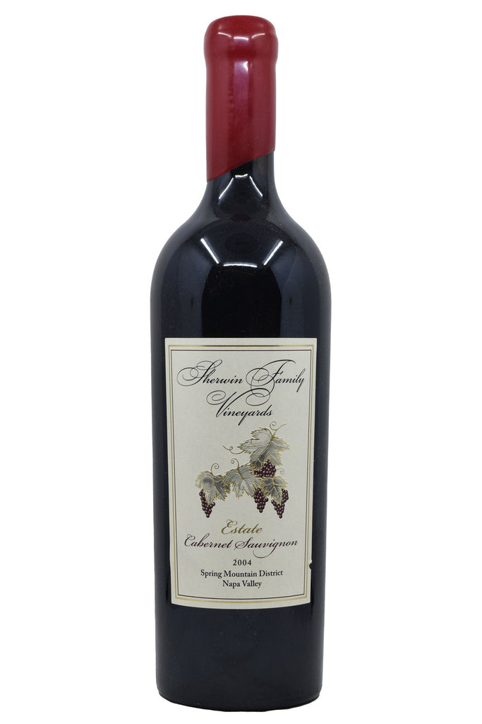 Bottle of Sherwin Family Vineyards Spring Mountain Cabernet Sauvignon Estate 2004-Red Wine-Flatiron SF