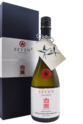 Bottle of Shirataki Seven Junmai Ginjo 60% Sake-Sake-Flatiron SF