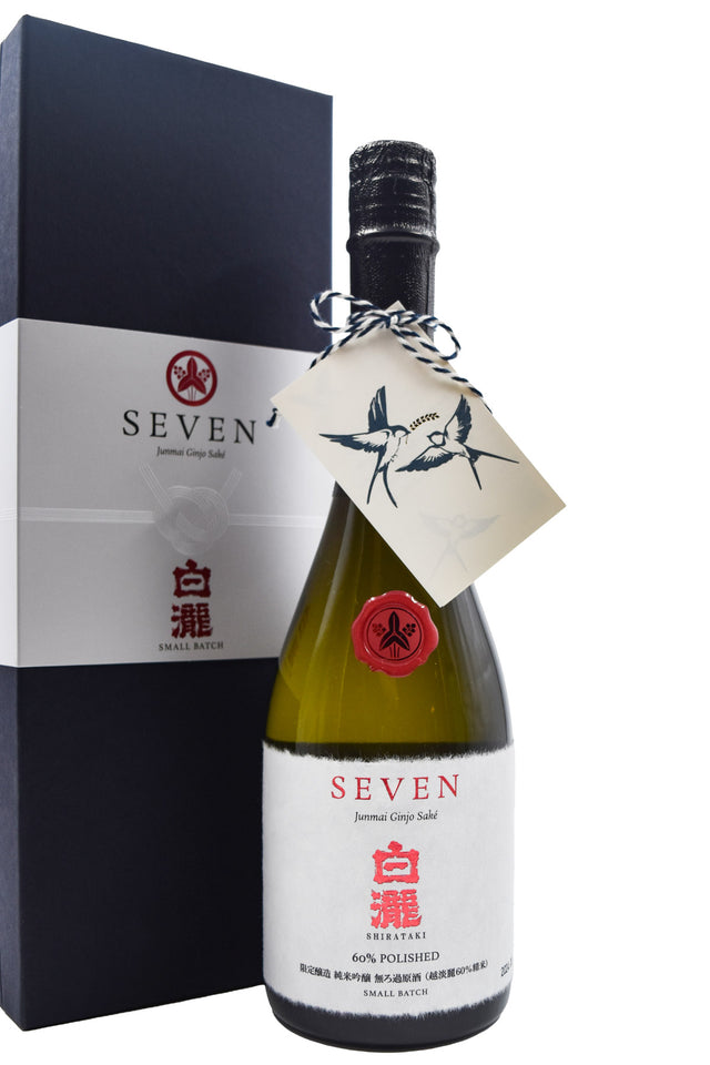 Bottle of Shirataki Seven Junmai Ginjo 60% Sake-Sake-Flatiron SF