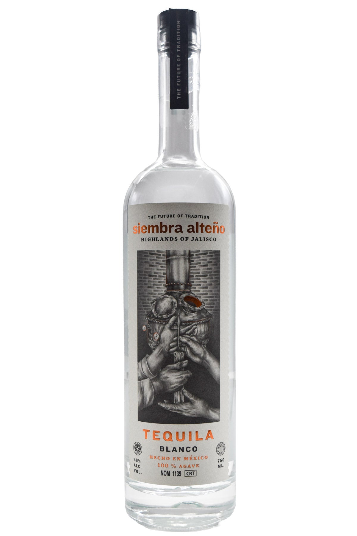 Bottle of Siembra Tequila Alteno Blanco-Spirits-Flatiron SF
