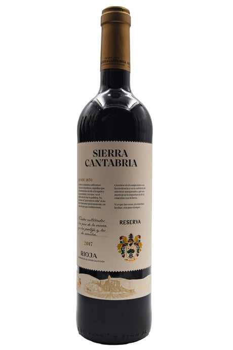 Bottle of Sierra Cantabria Rioja Reserva 2017-Red Wine-Flatiron SF