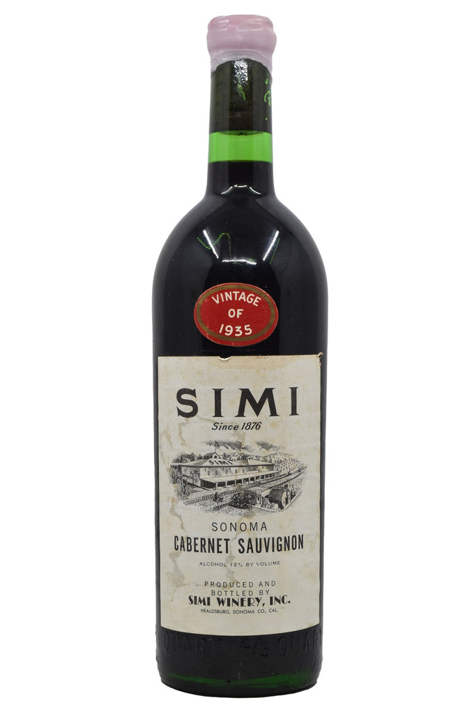 Bottle of Simi Sonoma Cabernet Sauvignon 1935-Red Wine-Flatiron SF