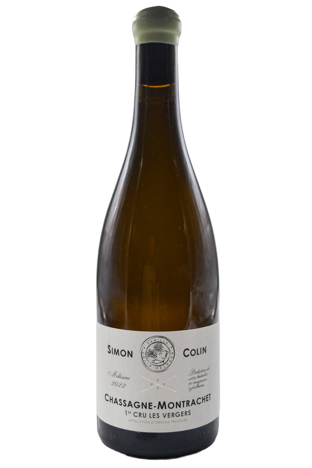Bottle of Simon Colin Chassagne Montrachet 1er Cru Les Vergers 2022 [NET]-White Wine-Flatiron SF