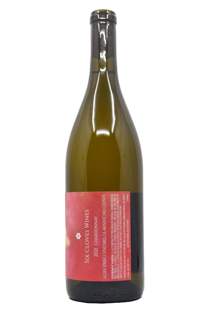 Bottle of Six Cloves Wines Mendocino County Chardonnay Alder Springs Vineyard 2021-White Wine-Flatiron SF