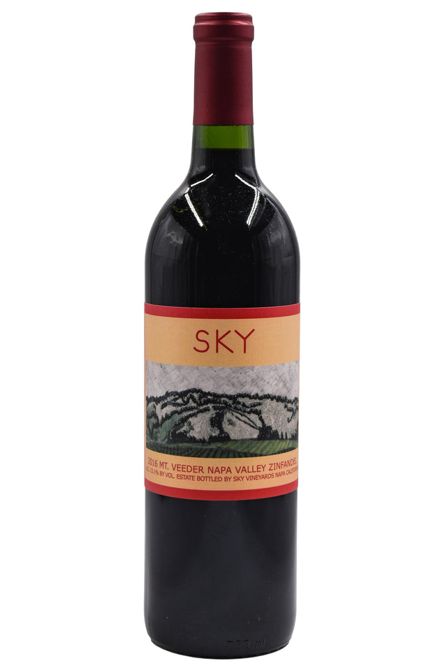 Bottle of Sky Vineyards Mt. Veeder Zinfandel Estate 2016-Red Wine-Flatiron SF