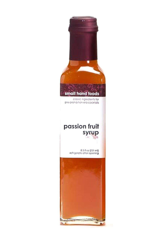 Bottle of Small Hand Foods Passion Fruit Syrup (8.5oz)-Spirits-Flatiron SF