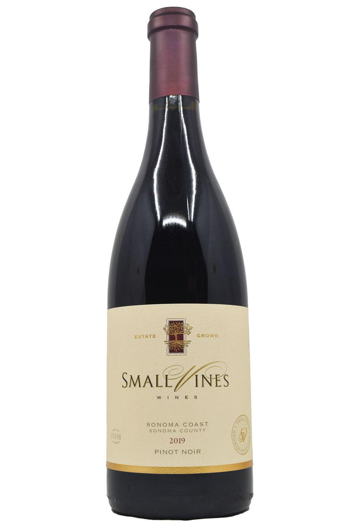 Bottle of Small Vines Sonoma Coast Pinot Noir 2019-Red Wine-Flatiron SF