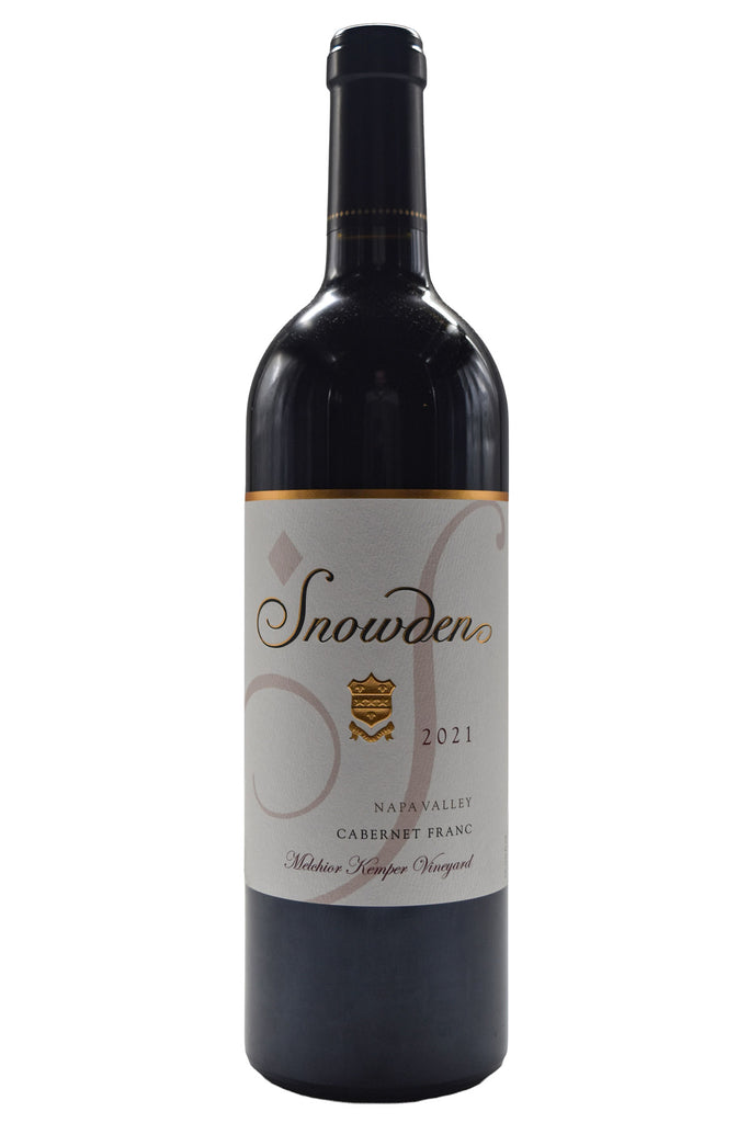 Bottle of Snowden Vineyards Napa Valley Cabernet Franc Melchior Kemper Vineyard 2021-Red Wine-Flatiron SF