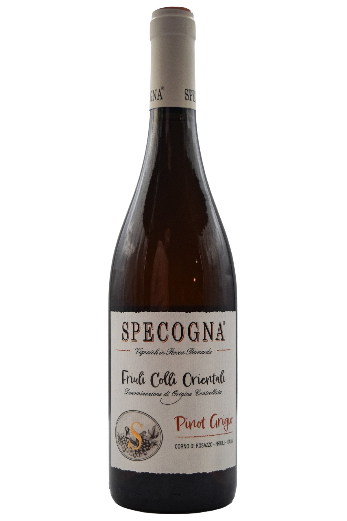 Bottle of Specogna Friuli Colli Orientali Pinot Grigio Ramato 2024-Orange Wine-Flatiron SF