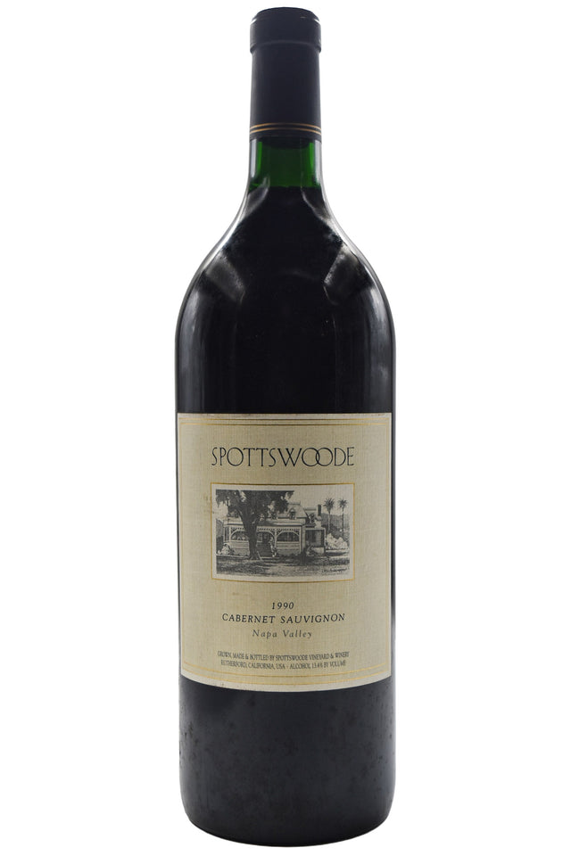 Bottle of Spottswoode Napa Valley Cabernet Sauvignon 1990 (1.5L)-Red Wine-Flatiron SF