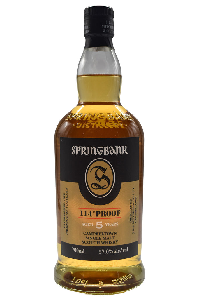 Bottle of Springbank Single Malt Scotch 5 Year 114 Proof-Spirits-Flatiron SF