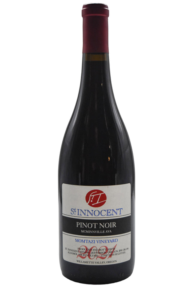 Bottle of St. Innocent Willamette Valley McMinnville Pinot Noir Momtazi Vineyard 2021-Red Wine-Flatiron SF