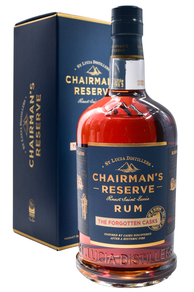 Bottle of St. Lucia Distillers Chairman's Reserve The Forgotten Casks Rum-Spirits-Flatiron SF