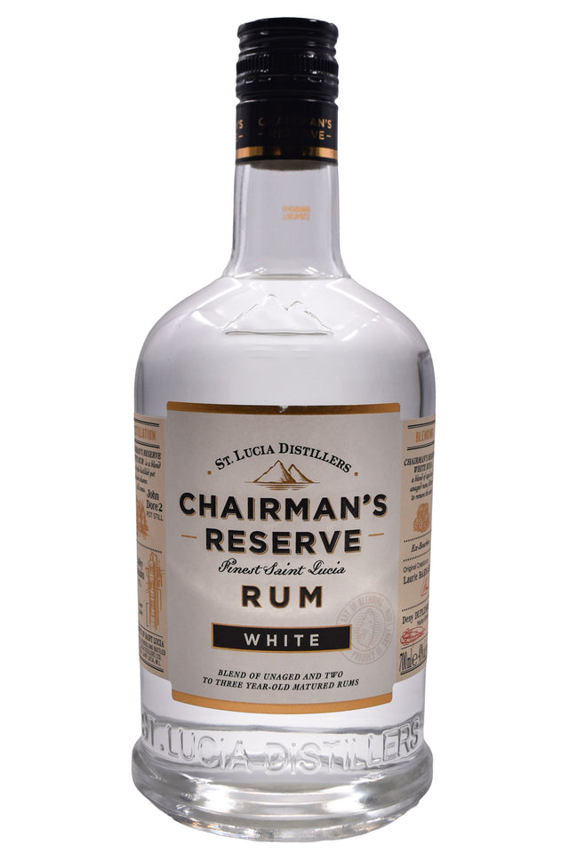 Bottle of St. Lucia Distillers Chairman's Reserve White Rum-Spirits-Flatiron SF