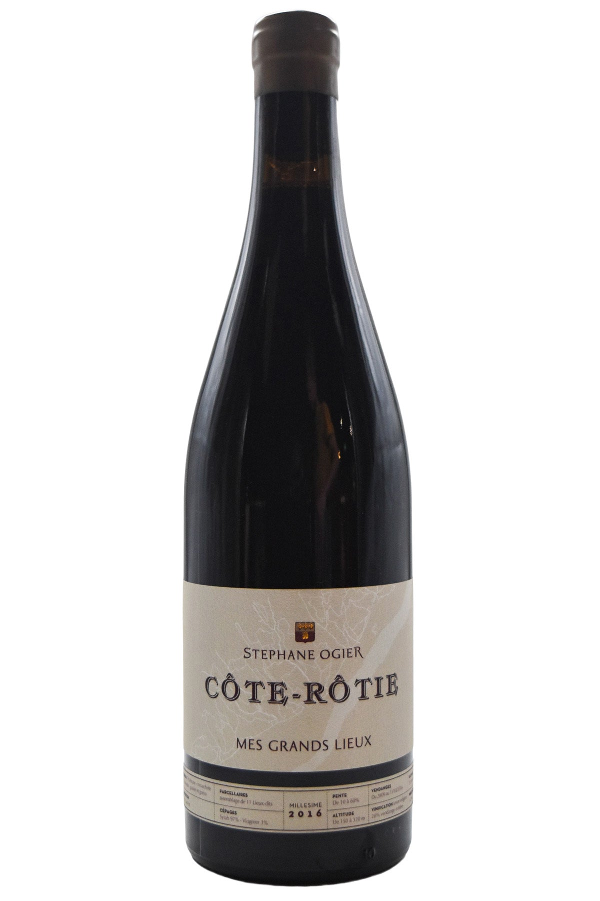 Bottle of Stephane Ogier Cote Rotie Mes Grands Lieux 2016-Red Wine-Flatiron SF