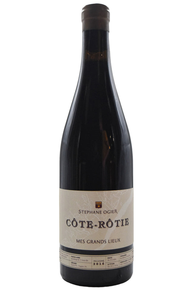 Bottle of Stephane Ogier Cote Rotie Mes Grands Lieux 2016-Red Wine-Flatiron SF