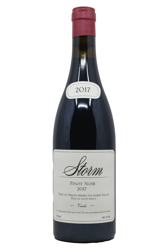 Bottle of Storm Hemel-en-Aarde Valley Pinot Noir Vrede 2017-Red Wine-Flatiron SF