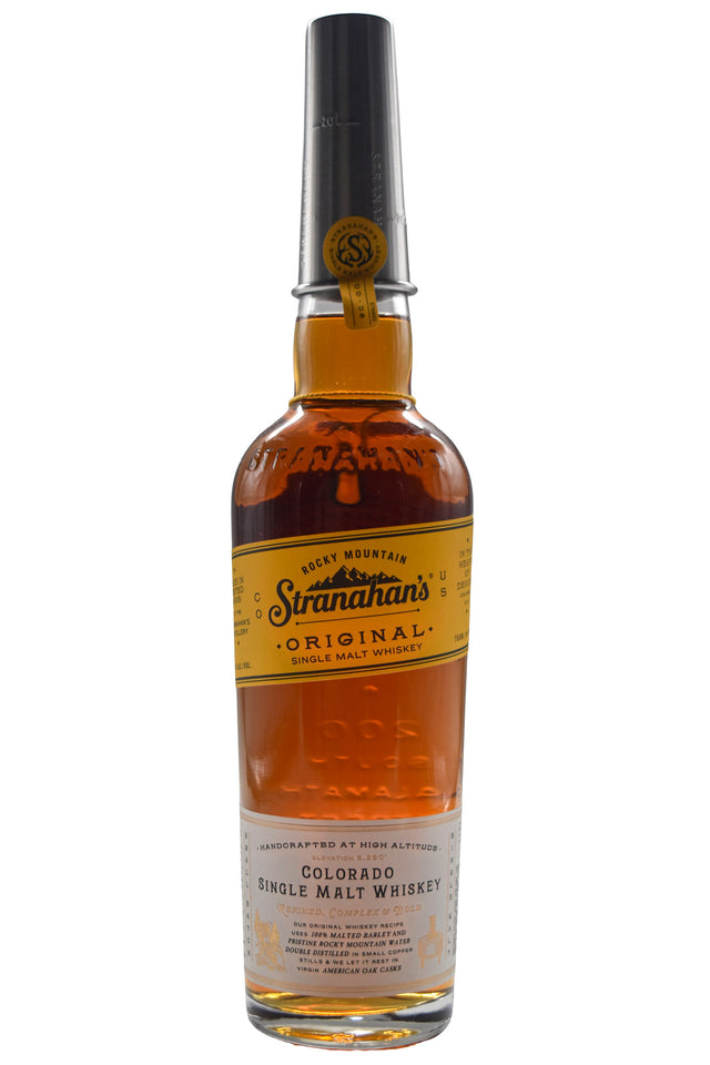 Bottle of Stranahan's Colorado Single Malt Whiskey-Spirits-Flatiron SF