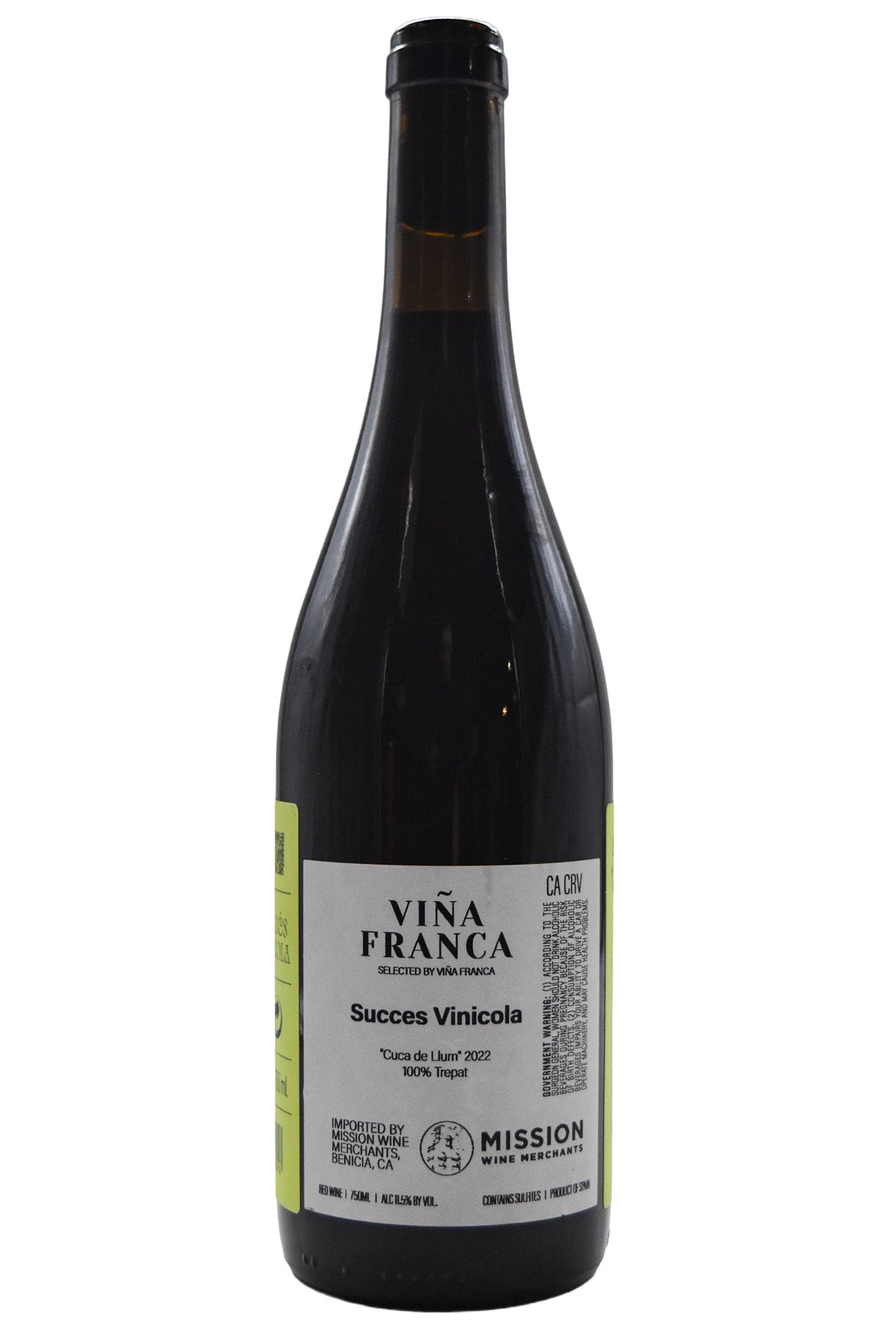 Bottle of Succes Vinicola Conca de Barbera Cuca de Llum 2022-Red Wine-Flatiron SF