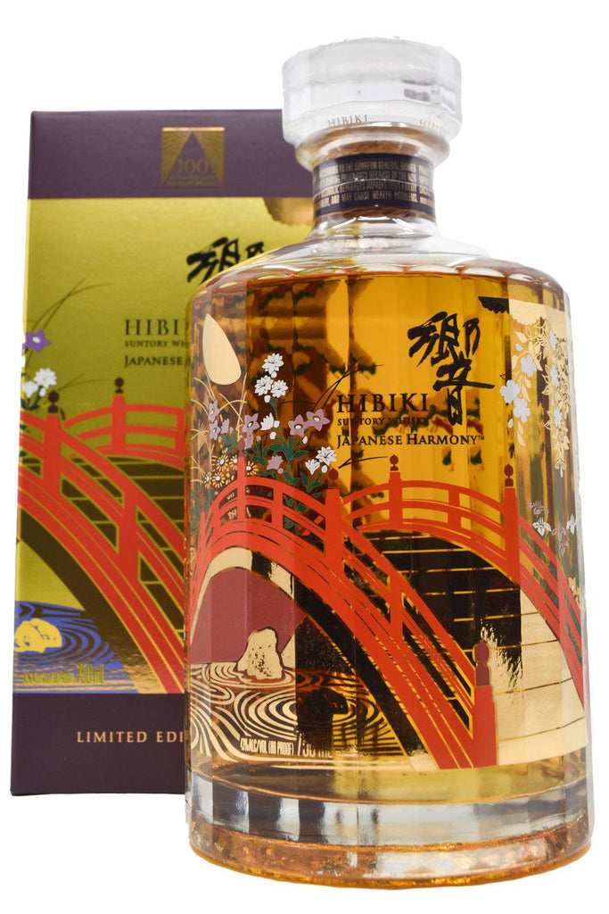 Bottle of Suntory Hibiki Japanese Harmony Whisky 100th Anniversary Limited Edition-Spirits-Flatiron SF