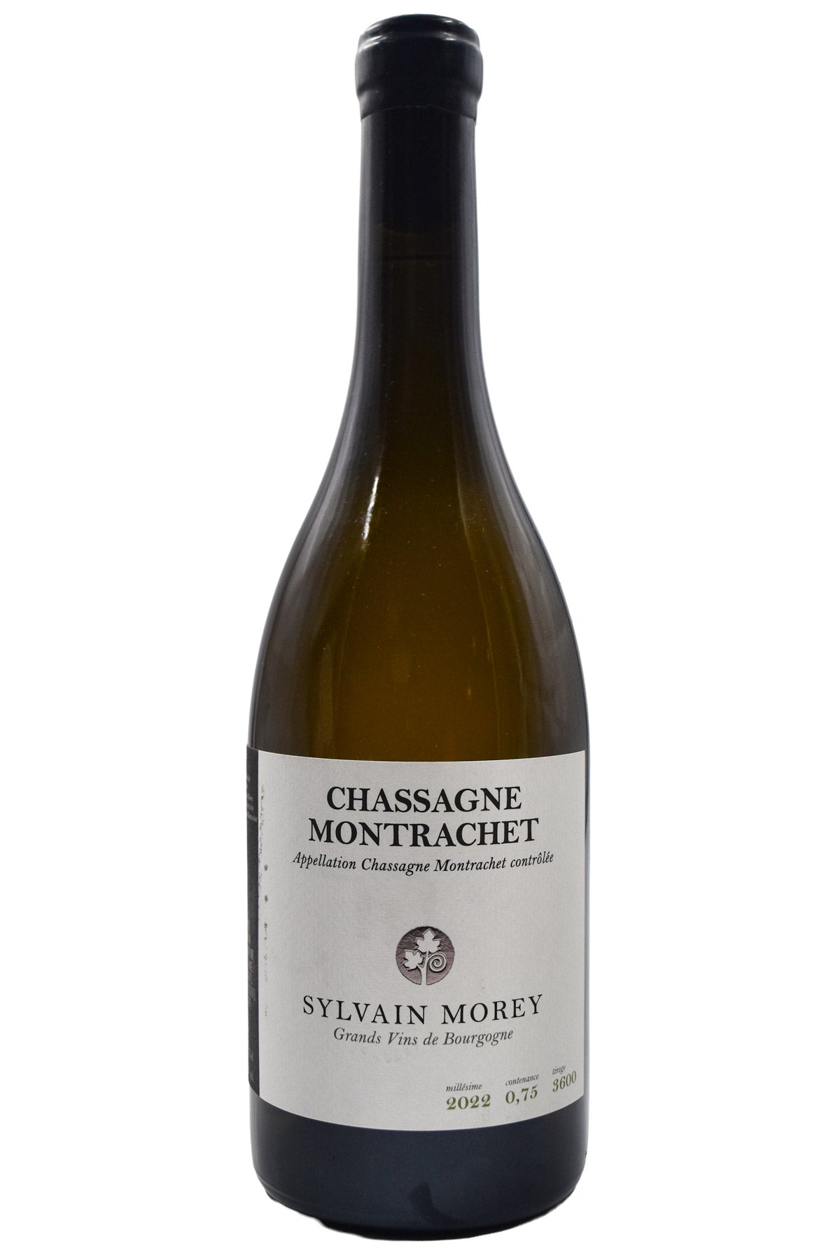 Bottle of Sylvain Morey Chassagne-Montrachet Blanc 2022-White Wine-Flatiron SF