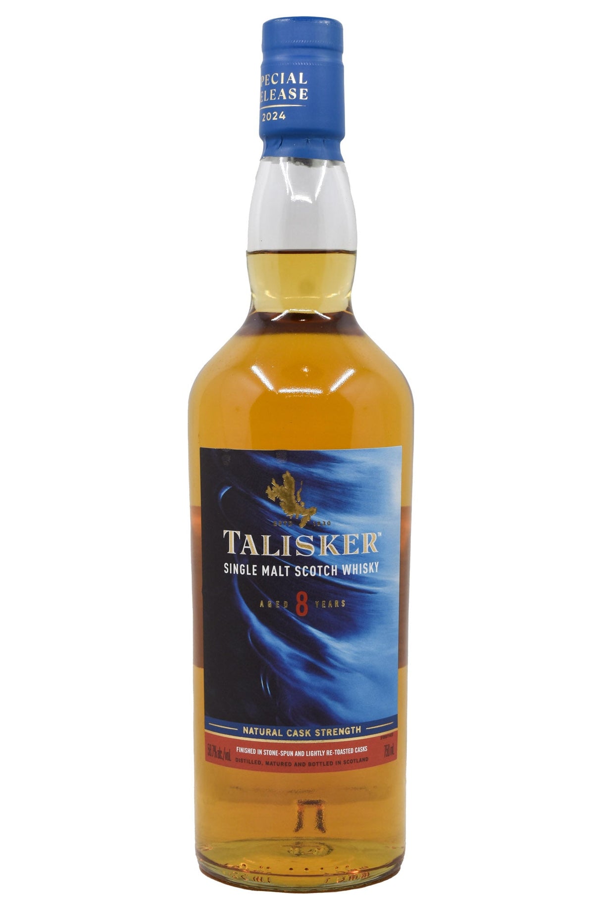 Bottle of Talisker 8 Year Old Single Malt Scotch Whisky 2024 Special Release Tidal Churn-Spirits-Flatiron SF
