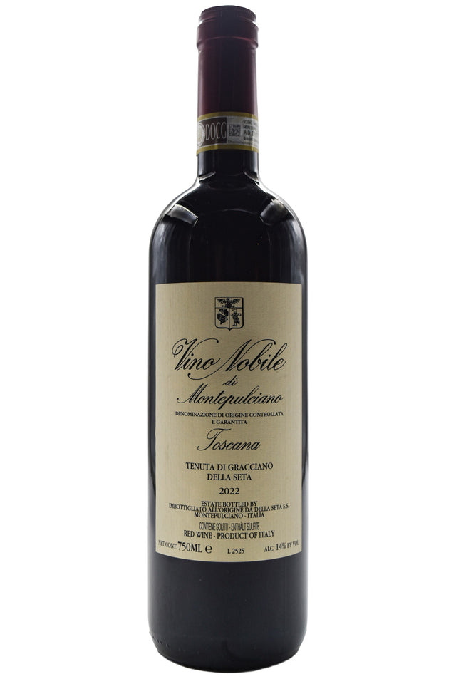 Bottle of Tenuta di Gracciano della Seta Vino Nobile di Montelpuciano 2022-Red Wine-Flatiron SF