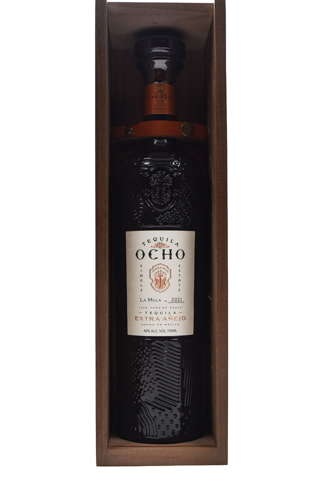 Bottle of Tequila Ocho Extra Anejo-Spirits-Flatiron SF