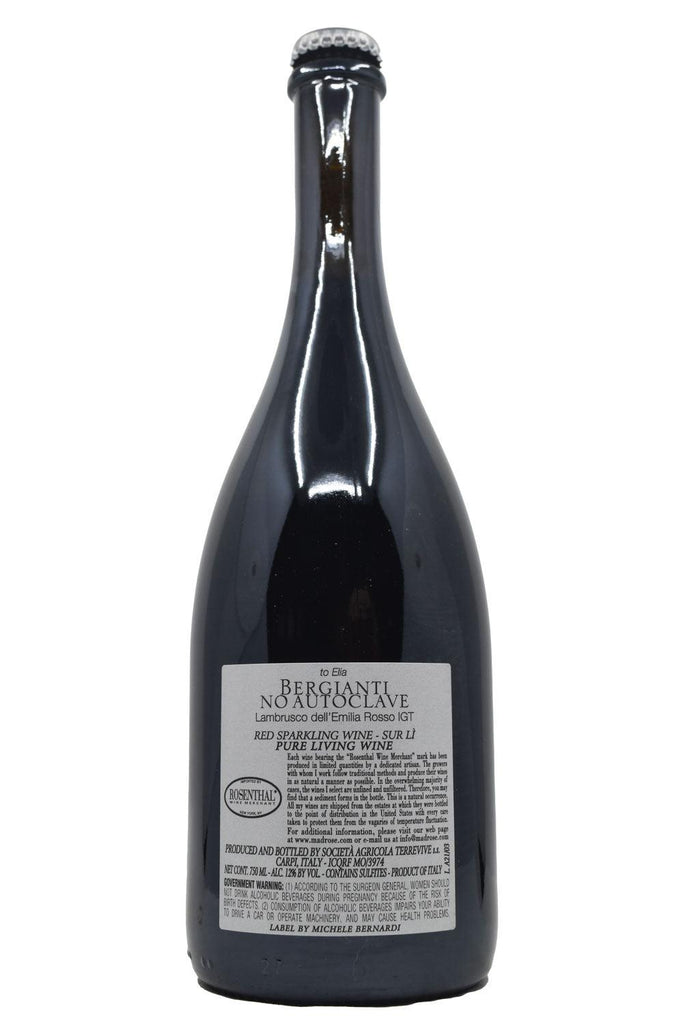 Bottle of Terrevive Emilia-Romagna Rosso Frizzante No Autoclave 2021-Sparkling Wine-Flatiron SF