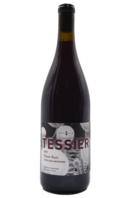 Bottle of Tessier Winery Santa Cruz Mountains Pinot Noir Saveria Vineyard 2021-Red Wine-Flatiron SF