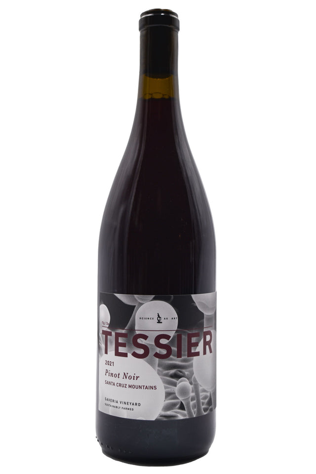 Bottle of Tessier Winery Santa Cruz Mountains Pinot Noir Saveria Vineyard 2021-Red Wine-Flatiron SF