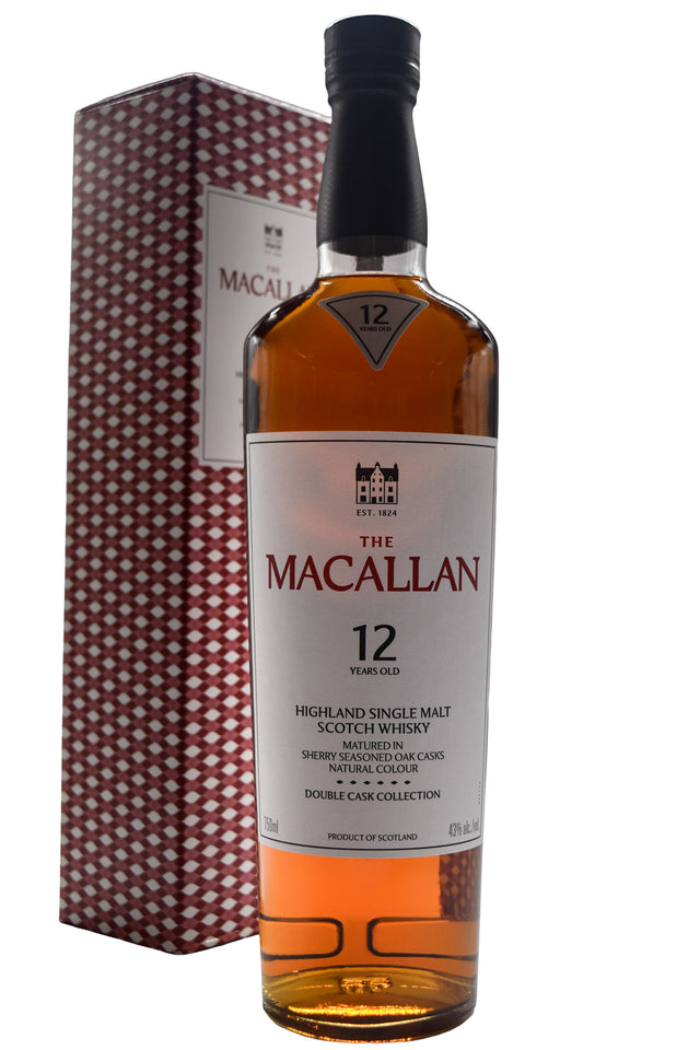 Bottle of The Macallan Single Malt Scotch 12 Year Double Cask-Spirits-Flatiron SF