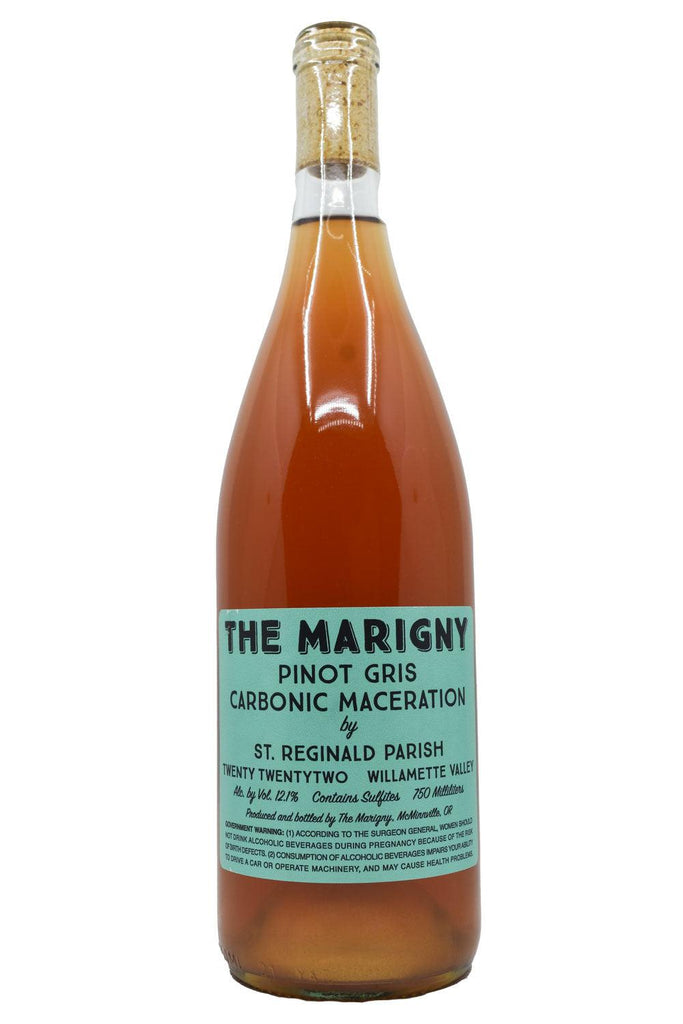 Bottle of The Marigny Willamette Valley Carbonic Pinot Gris 2022-Orange Wine-Flatiron SF