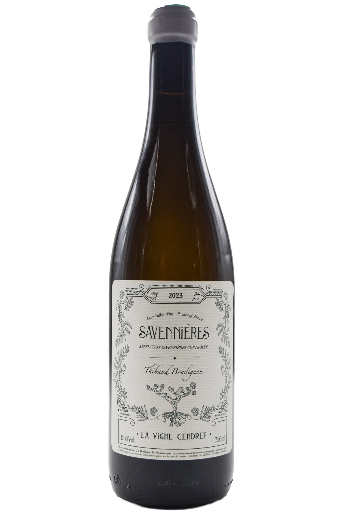Bottle of Thibaud Boudignon Savennieres La Vigne Cendree 2023-White Wine-Flatiron SF
