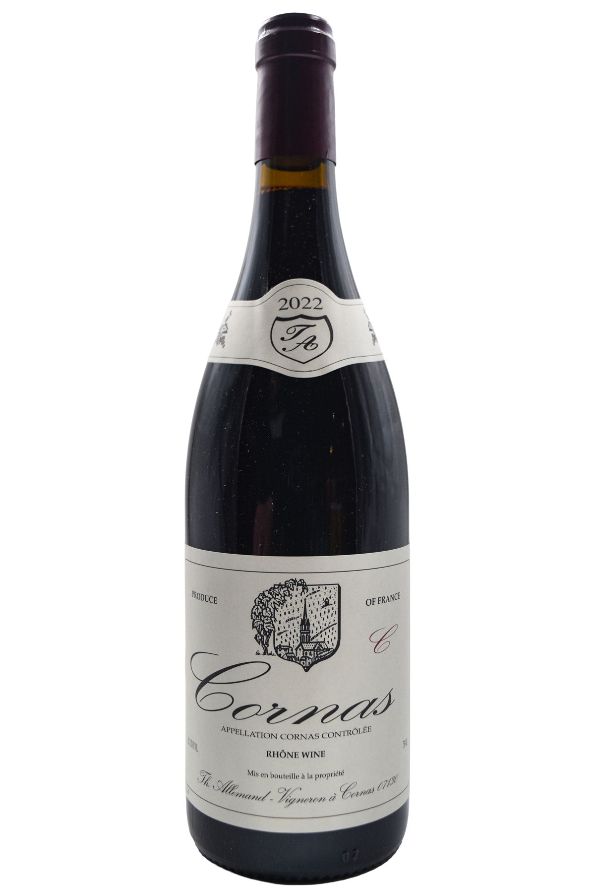 Bottle of Thierry Allemand Cornas "C" 2022 [NET]-Red Wine-Flatiron SF