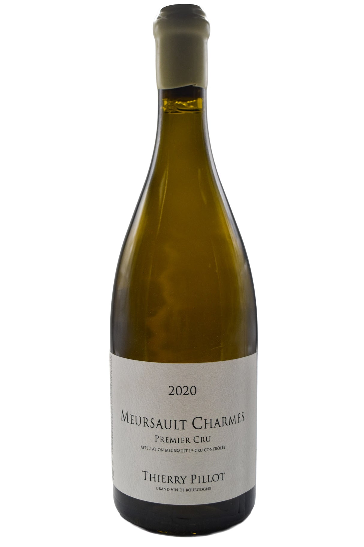 Bottle of Thierry Pillot Meursault 1er Cru Charmes 2020 [NET]-White Wine-Flatiron SF