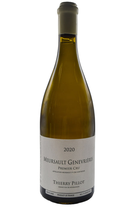 Bottle of Thierry Pillot Meursault Genevrieres 1er Cru 2020 [NET]-White Wine-Flatiron SF