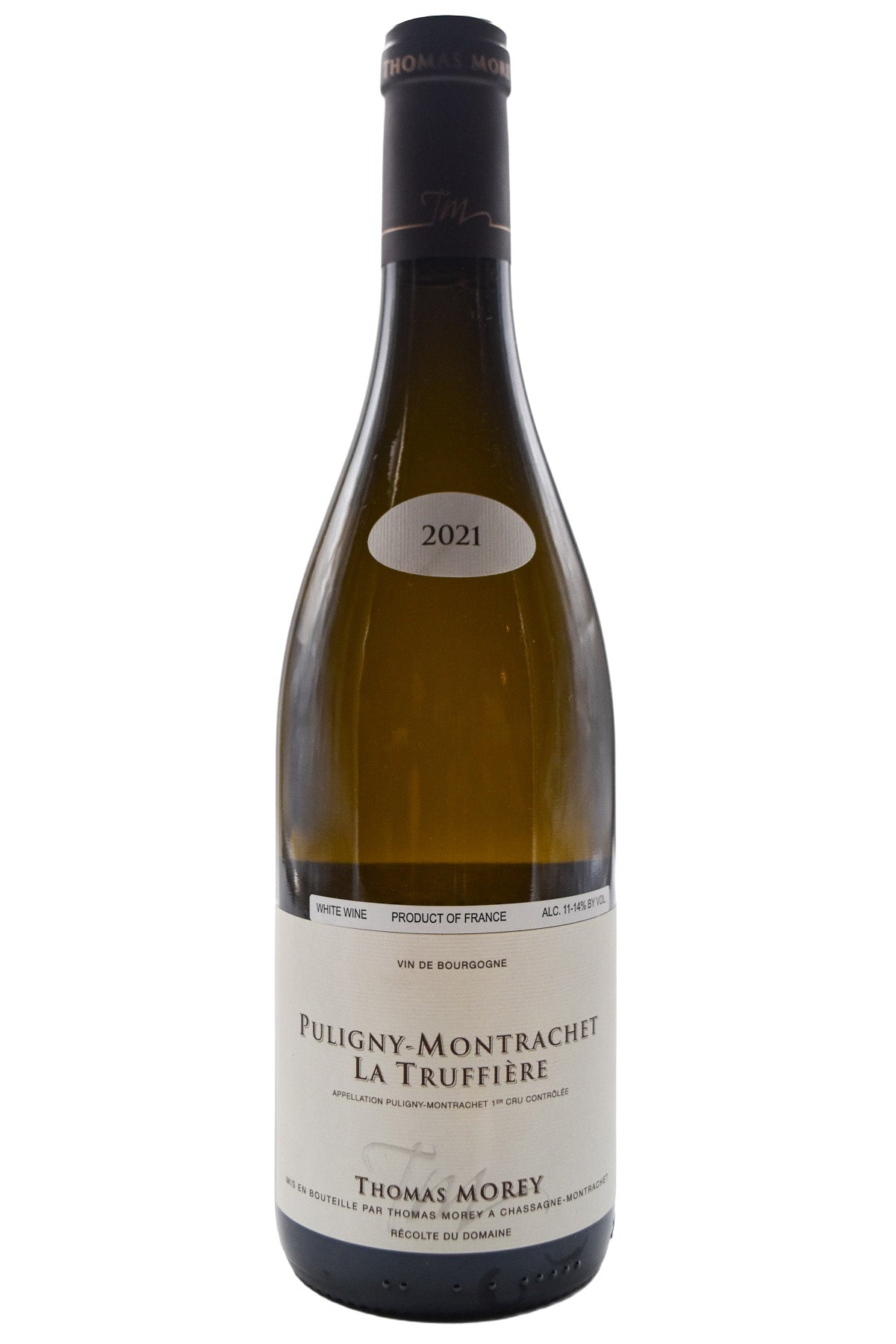 Bottle of Thomas Morey Puligny Montrachet 1er Cru La Truffiere 2021 [NET]-White Wine-Flatiron SF