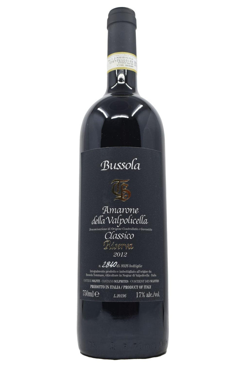 Tommaso Bussola Amarone della Valpolicella Classico Riserva TB 2012 ...